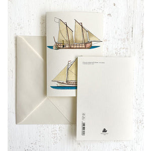 Sailboats Italian Note Cards Boxed Sets 4x6" - Italy by Tassotti Italy 8/8 - Nostalgic Impressions