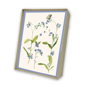 Forget - me - Not Italian Note Cards Boxed Sets 4x6" - by Tassotti Italy 8/8 - Nostalgic Impressions