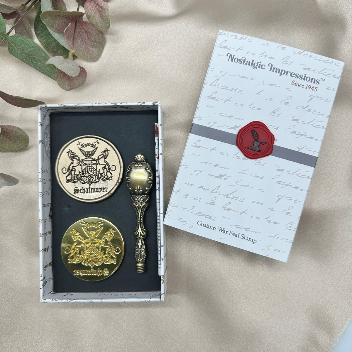 Family Crest or Clan Badge Custom Wax Seal Stamp from your Art! - Nostalgic Impressions