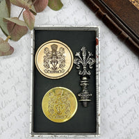 Family Crest or Clan Badge Custom Wax Seal Stamp from your Art! - Nostalgic Impressions