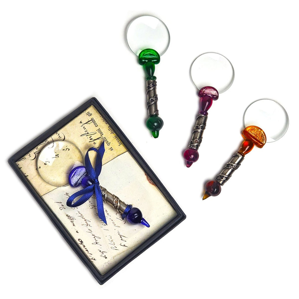 Murano Glass Magnifiers with Pewter detailing-Gift-Boxed - Nostalgic Impressions