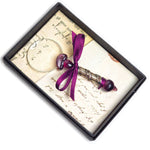 Murano Purple Glass Magnifier with Pewter detailing-Gift-Boxed - Nostalgic Impressions