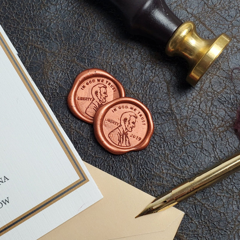 Personalised custom wax seal stamp or kit with business logo or