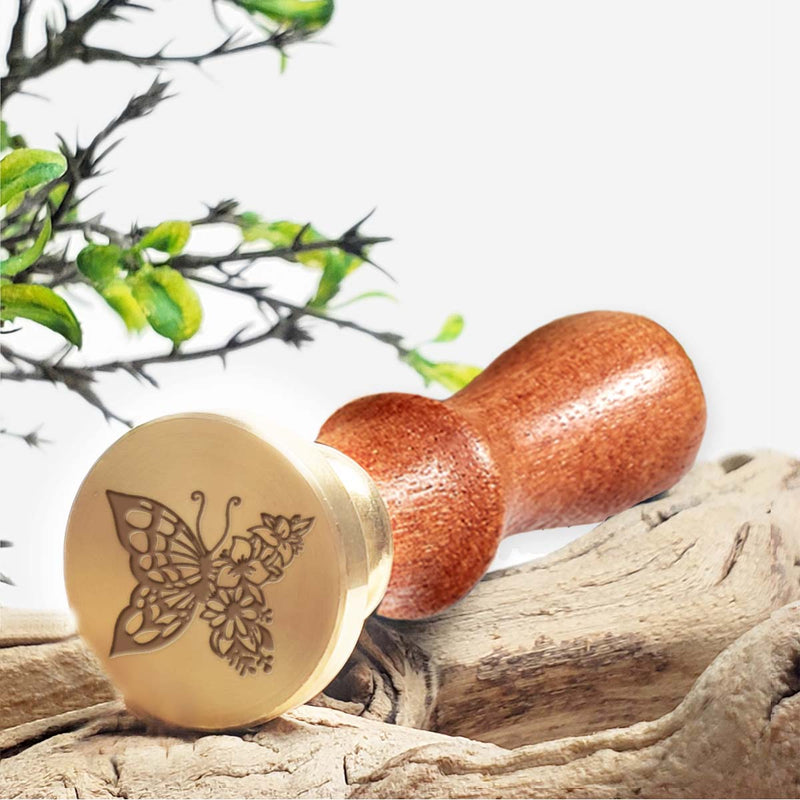  Design Wax Seal Stamp - Animals - Floral Butterfly