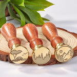 Landscapes Wax Seal Stamps with Rosewood Handle - Multiple Design Options - Nostalgic Impressions