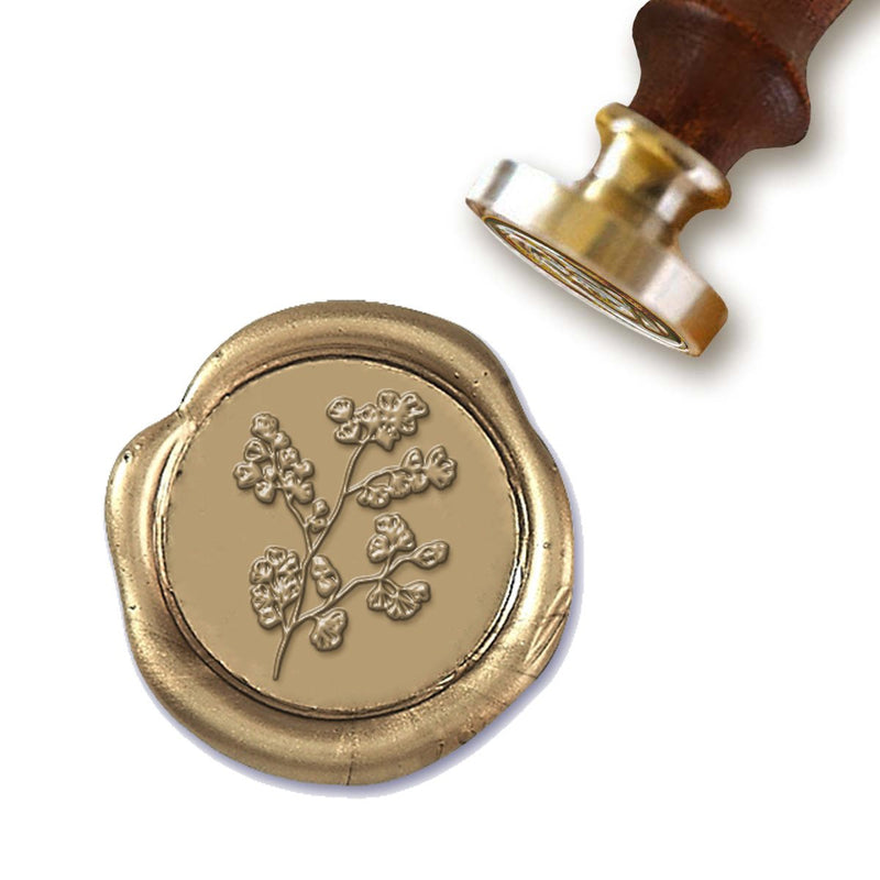Maidenhair Wedding Wax Seal Stamp with choice of Handle #5065 - Nostalgic Impressions
