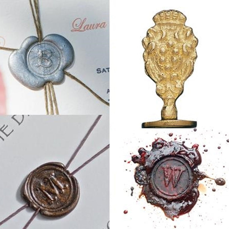 Wax Seal Stamp Kit With 3 Wax Seal Stamp Heads, Gold Pen Presented in a  Gift Box 