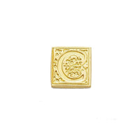 Brass Filigree Initial Wax Seal Stamp Gift Set Kit with Gold Sealing Wax - Nostalgic Impressions