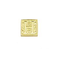 Brass Filigree Initial Wax Seal Stamp Gift Set Kit with Gold Sealing Wax - Nostalgic Impressions