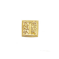 Brass Filigree Initial Wax Seal Stamp Gift Set Kit with Gold Sealing Wax - Nostalgic Impressions