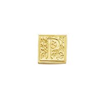 Brass Filigree Initial Wax Seal Stamp Gift Set Kit with Gold Sealing Wax - Nostalgic Impressions