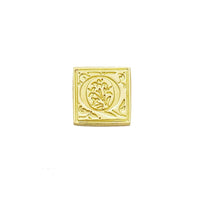Brass Filigree Initial Wax Seal Stamp Gift Set Kit with Gold Sealing Wax - Nostalgic Impressions