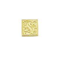 Brass Filigree Initial Wax Seal Stamp Gift Set Kit with Gold Sealing Wax - Nostalgic Impressions