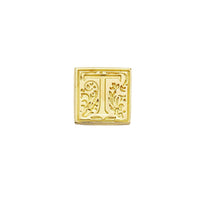 Brass Filigree Initial Wax Seal Stamp Gift Set Kit with Gold Sealing Wax - Nostalgic Impressions