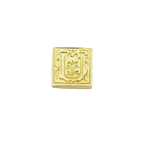 Brass Filigree Initial Wax Seal Stamp Gift Set Kit with Gold Sealing Wax - Nostalgic Impressions