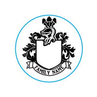 Create Your Own Family Crest Custom Wax Seal Stamp from our Templates 1 1/8" die Rosewood Handle - Nostalgic Impressions