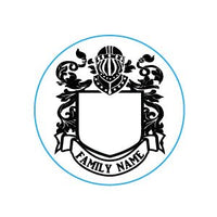Create Your Own Family Crest Custom Wax Seal Stamp from our Templates 1 1/8" die Rosewood Handle - Nostalgic Impressions