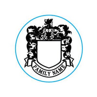 Create Your Own Family Crest Custom Wax Seal Stamp from our Templates 1 1/8" die Rosewood Handle - Nostalgic Impressions
