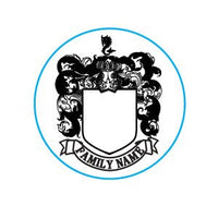 Create Your Own Family Crest Custom Wax Seal Stamp from our Templates 1 1/8" die Rosewood Handle - Nostalgic Impressions