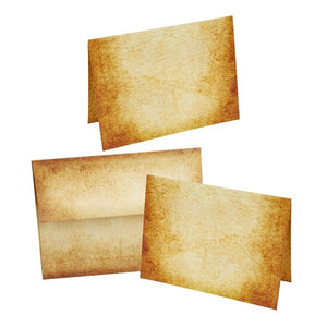 Aged Parchment Note Card Set with Envelopes 8/8 - Nostalgic Impressions