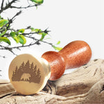 Bear in Woods Wax Seal Stamps with Rosewood Handle - Multiple Design Options - Nostalgic Impressions