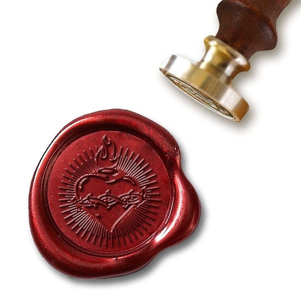 Sacred Heart Wax Seal Stamp with Black Wood Handle #R1083CD – Nostalgic  Impressions