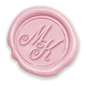 Intertwined Monogram Adhesive Wax Seals Fleurish LS245FL Bundle with Stamp - Nostalgic Impressions