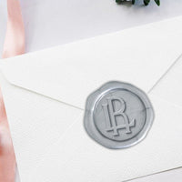 Intertwined Monogram Adhesive Wax Seals Sappho Solid LS245SS Bundle with Stamp - Nostalgic Impressions