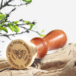 Custom Wax Seal Stamp - Address 1 - Rosewood Handle - Nostalgic Impressions