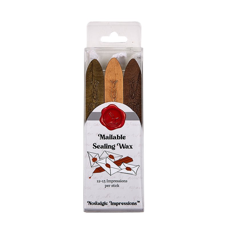Flexible Letter Sealing Wax - Popular Color Tri-Packs - Nostalgic Impressions