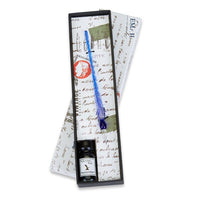 Glass Calligraphy Dip Pen & Ink Set Shimmering Colors - Nostalgic Impressions