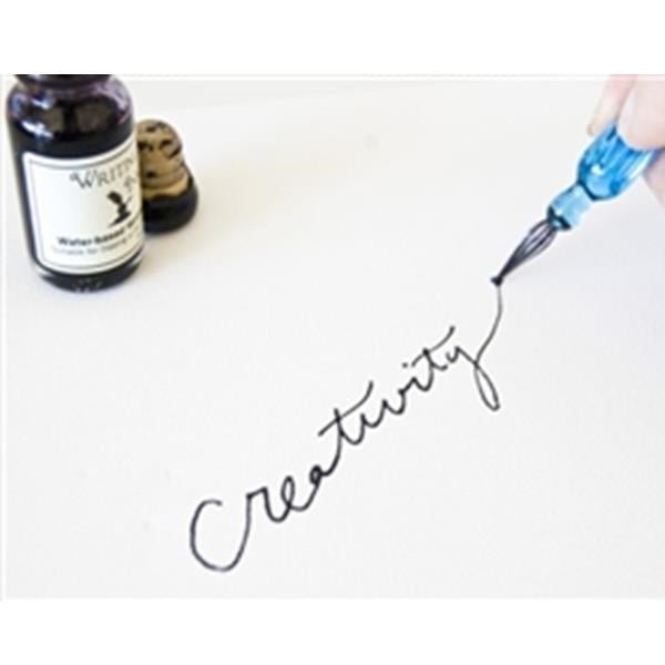 Writing Calligraphy Ink-Desktop Square Bottle with Wax Seal Screw Cap