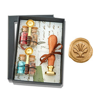 Bead Wax Seal Kit with Bead Wax, Spoons and Wax Seal Stamp - Nostalgic Impressions