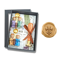 Bead Wax Seal Kit with Bead Wax, Spoons and Wax Seal Stamp - Nostalgic Impressions
