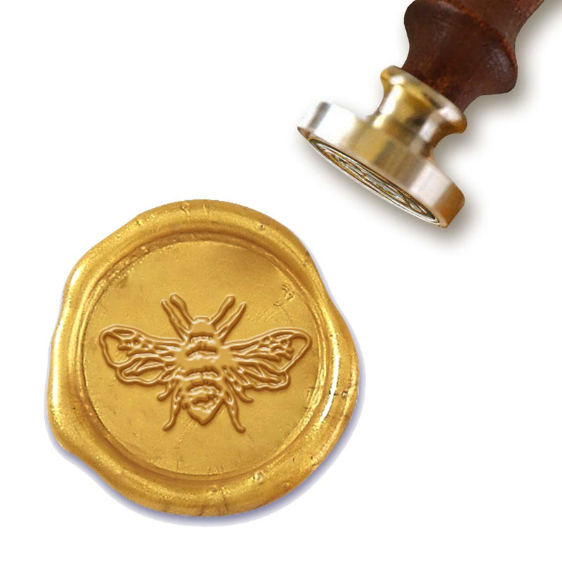 Bee 1 Wax Seal Stamp with White Wood Handle #R742CD – Nostalgic Impressions
