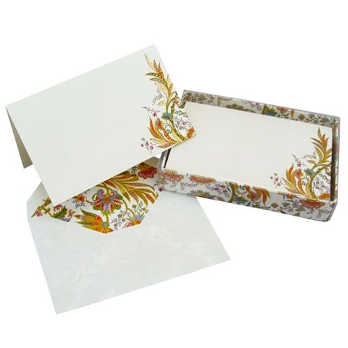 Stationery Box Set in Keepsake Desktop Box Florentine design Made in Italy  by Kartos