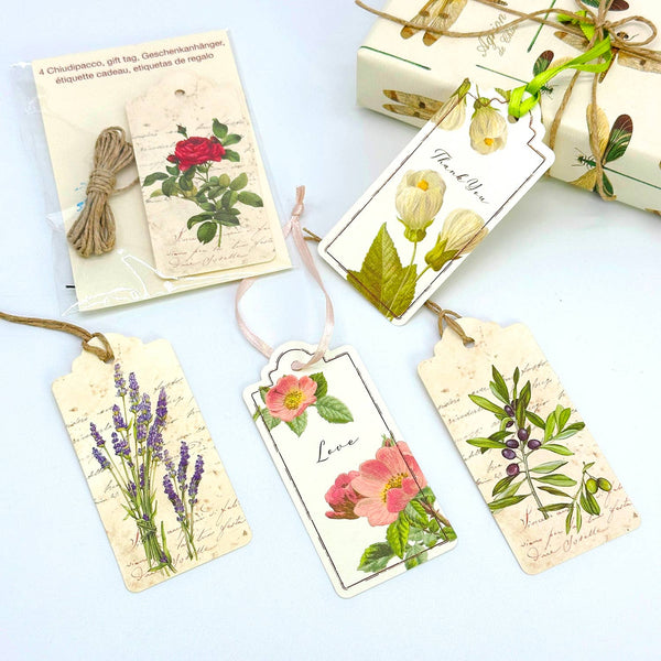 Love Italian Gift Tags with String - Pack of 4 - Nostalgic Impressions