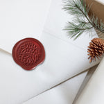 Joy Adhesive Christmas Wax Seal Stickers 8PK - Hand Pressed 1 1/4"