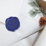 Joy Adhesive Christmas Wax Seal Stickers 8PK - Hand Pressed 1 1/4"