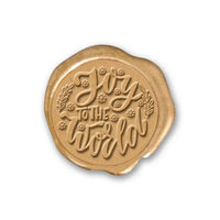 Joy Adhesive Christmas Wax Seal Stickers 8PK - Hand Pressed 1 1/4" - Nostalgic Impressions