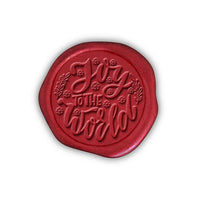 Joy Adhesive Christmas Wax Seal Stickers 8PK - Hand Pressed 1 1/4" - Nostalgic Impressions