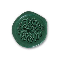 Joy Adhesive Christmas Wax Seal Stickers 8PK - Hand Pressed 1 1/4" - Nostalgic Impressions
