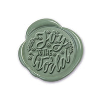 Joy Adhesive Christmas Wax Seal Stickers 8PK - Hand Pressed 1 1/4" - Nostalgic Impressions