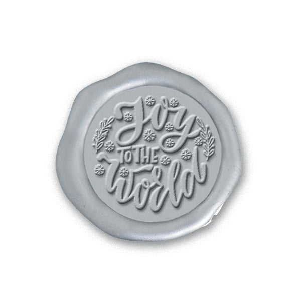 Joy Adhesive Christmas Wax Seal Stickers 8PK - Hand Pressed 1 1/4" - Nostalgic Impressions
