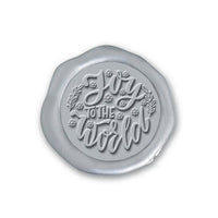 Joy Adhesive Christmas Wax Seal Stickers 8PK - Hand Pressed 1 1/4" - Nostalgic Impressions