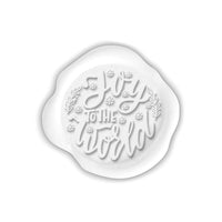 Joy Adhesive Christmas Wax Seal Stickers 8PK - Hand Pressed 1 1/4" - Nostalgic Impressions