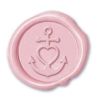 Anchored Heart Wax Seal Stamp #1382 -USA Handcrafted