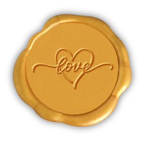 Love Heart Wax Seal Stamp #1389-USA Handcrafted