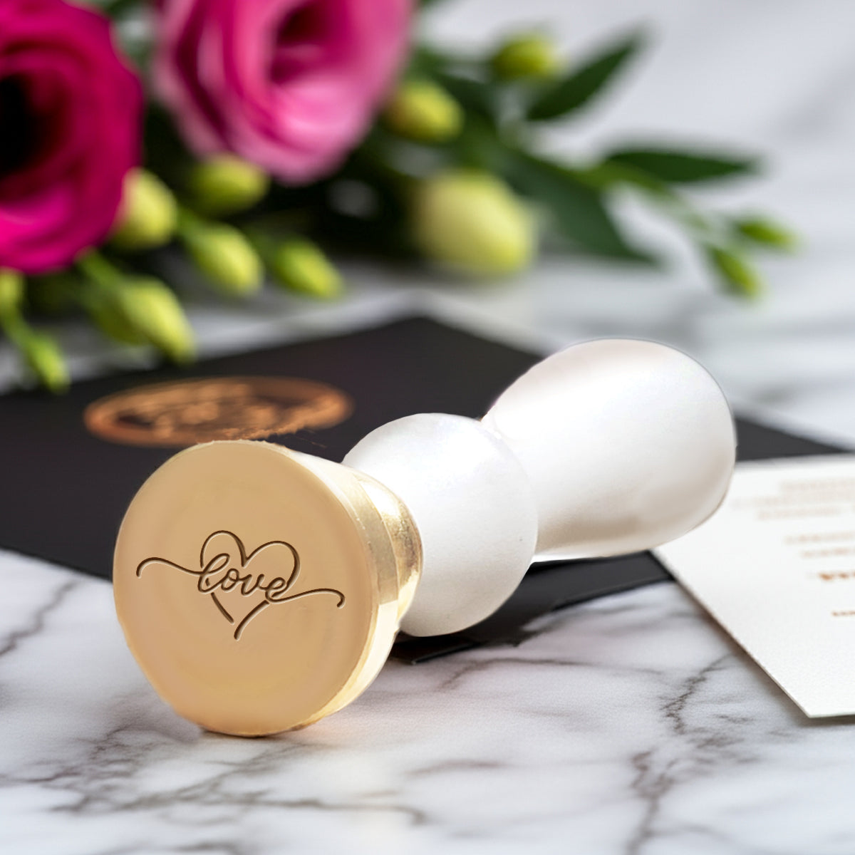 Love Heart Wax Seal Stamp #1389-USA Handcrafted