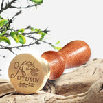 Autumn Wax Seal Stamp with Rosewood Handle- #1433CD